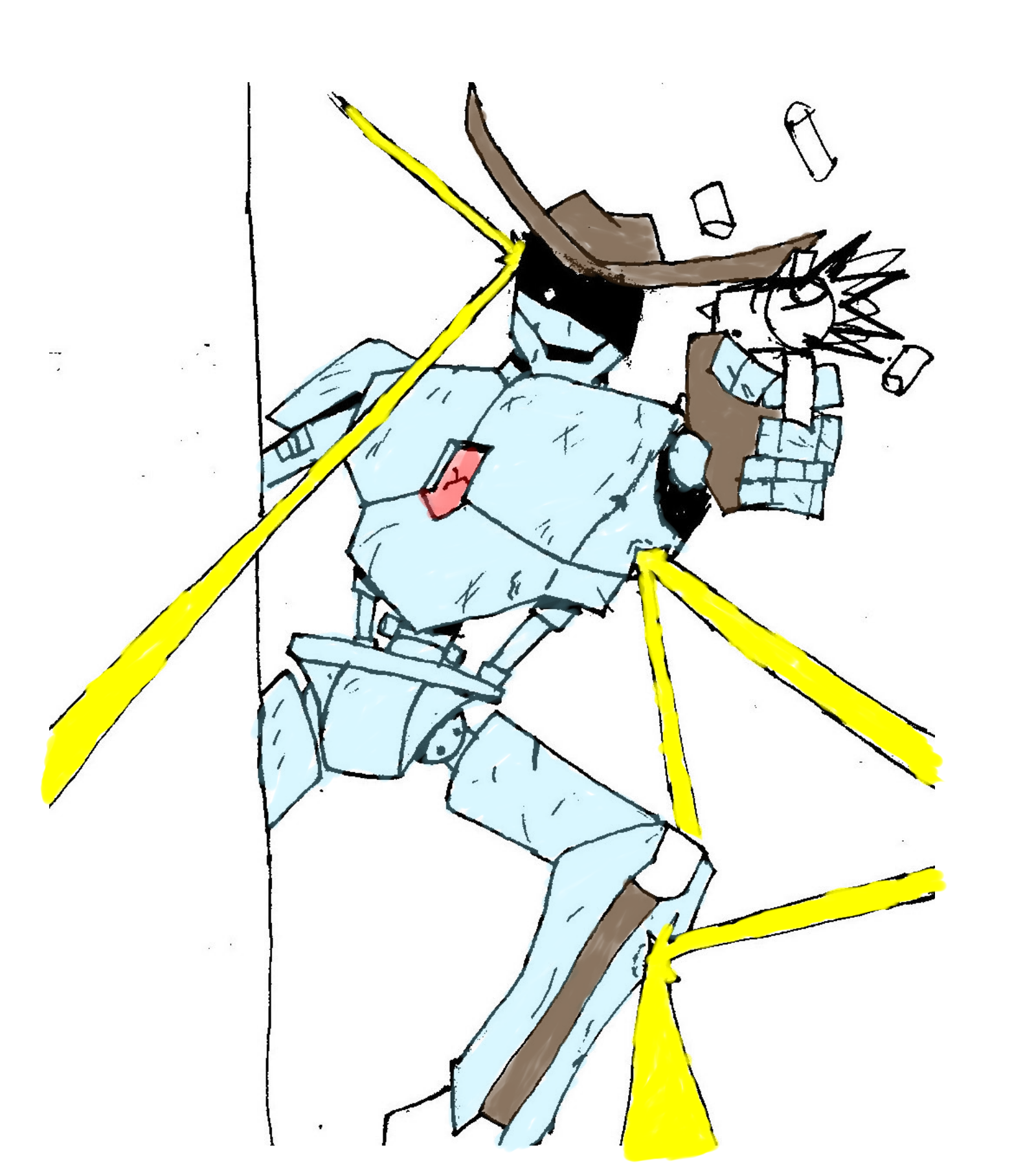 robot shooting